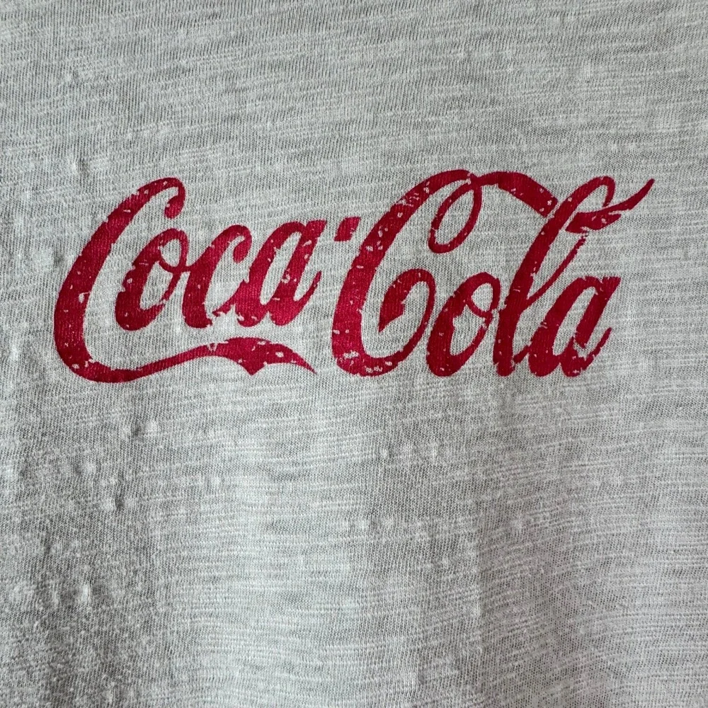 Noriter 2007 Coca-Cola Graphic Slub Knit T-Shirt Short‎ Sleeve Relaxed Fit